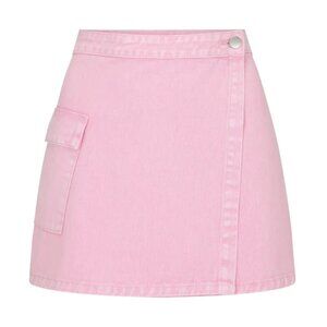 Araminta James Peony Merci Denim Acid wash Skirt NWT